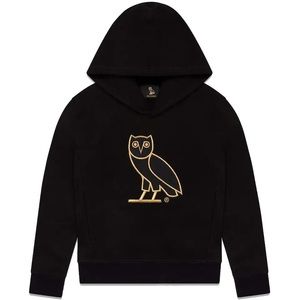 OVO kids hoodie black and gold